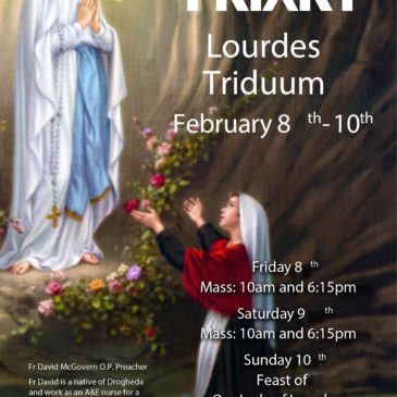 Triduum to Our Lady of Lourdes